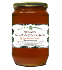 Asterios - Greek Artisan Carob Honey - 1kg (Raw, Organic, Runny) 
