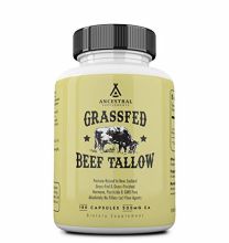 Ancestral Supplements - Grass Fed Beef Tallow (from Suet) 180caps 500mg