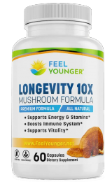 Feel Younger - Longevity 10x Mushroom Formula 60caps