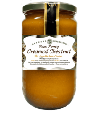 Luisa - Creamed Chestnut Honey - 960g (Raw, Organic)(Coarse-filtered, unpasteurised, and enzyme-rich)